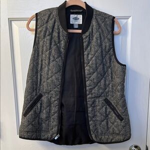 Gray Quilted Vest
